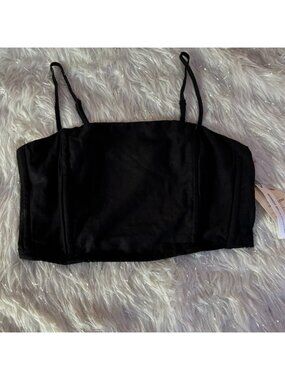 Black Women's CropTop Size M